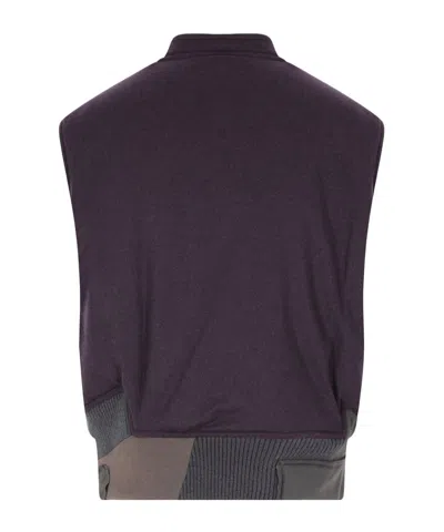 Magliano Padded Bomber Vest In Brown