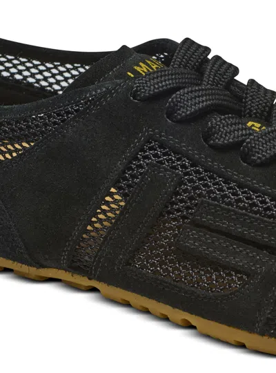 Balmain Suede Racer 45 Sneakers In Black