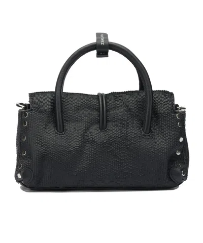 Zanellato Baby Dotta Top Handle Bag In Black