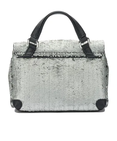 Zanellato Baby Postina Twist Lock Shoulder Bag In Silver