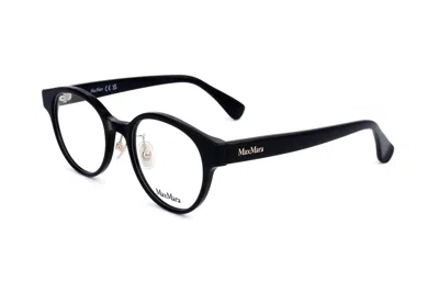 Max Mara Oval Frame Glasses In Black