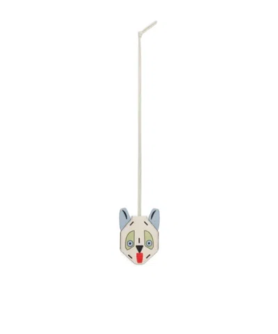 Loewe X Louis Wain Futuristic Cat Keychain In Metallic