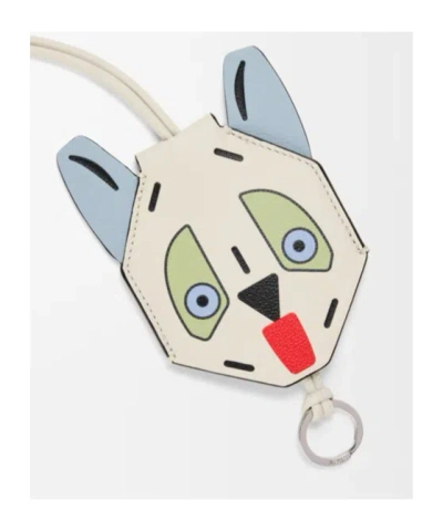 Loewe X Louis Wain Futuristic Cat Keychain In Metallic