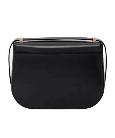 Ferragamo Double Gancini North-south Crossbody Bag In Black