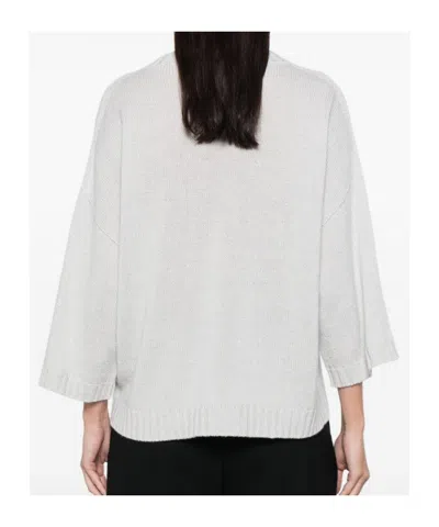 Fabiana Filippi Wool Blend Sweater In White