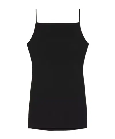 Givenchy Mini Dress Crepe Cady Square Neckline In Black