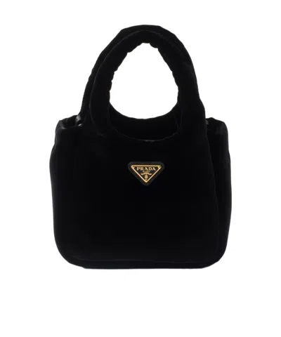 Prada Double-handle Shoulder Bag In Black