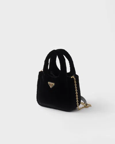 Prada Double-handle Shoulder Bag In Black