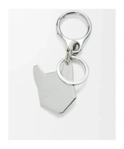 Loewe Futurist Cats Keychain In Metallic