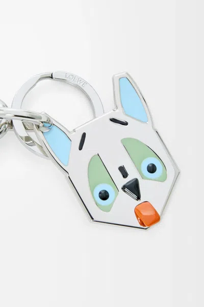 Loewe Futurist Cats Keychain In Metallic