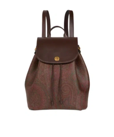 Etro Medium Arnica Drawstring Paisley Backpack In Multi
