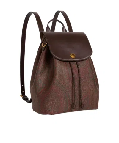 Etro Medium Arnica Drawstring Paisley Backpack In Multi