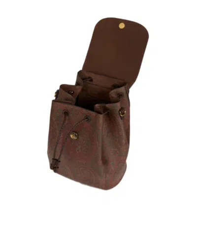 Etro Medium Arnica Drawstring Paisley Backpack In Multi