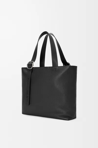 Loewe Logo Printed Tote Bag In Black