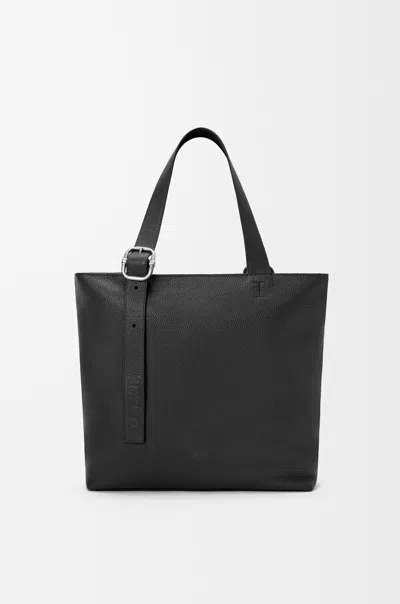 Loewe Logo Printed Tote Bag In Black