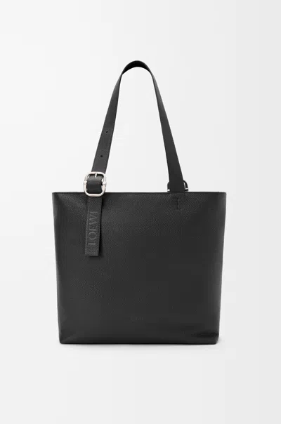 Loewe Logo Printed Tote Bag In Black