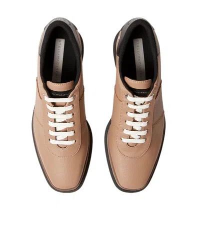 Stella Mccartney Sneak-elyse Scalloped Vegan Platform Brogues In Brown