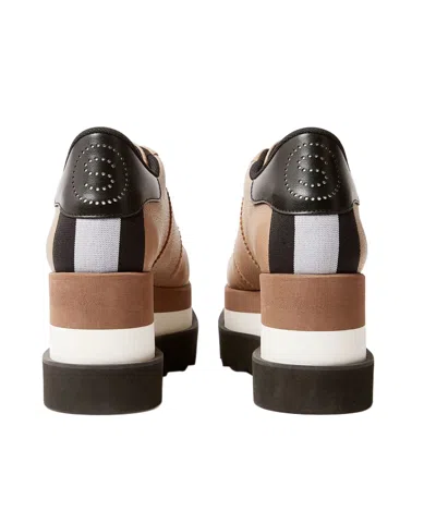 Stella Mccartney Sneak-elyse Scalloped Vegan Platform Brogues In Brown