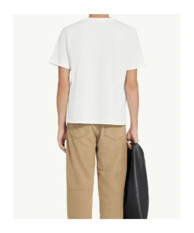 Mm6 Maison Margiela Patch Graphic Crew Neck Short Sleeve T-shirt In White