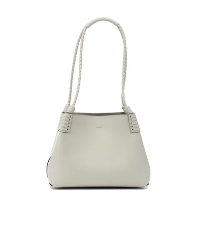 Etro Braided Handle Structured Shoulder Bag In Neutral