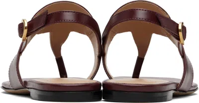 Valentino Vlogo Flip-flop Sandals In Brown