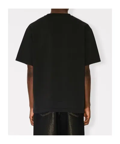 Kenzo Wild Tiger Embroidered T-shirt In Black