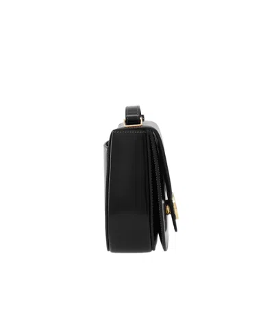Ferragamo Double Gancini North-south Crossbody Bag In Black