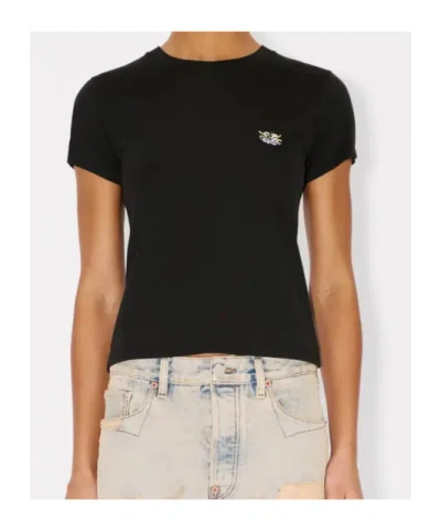 Kenzo Gots Wild Tiger Printed Crewneck T-shirt In Black