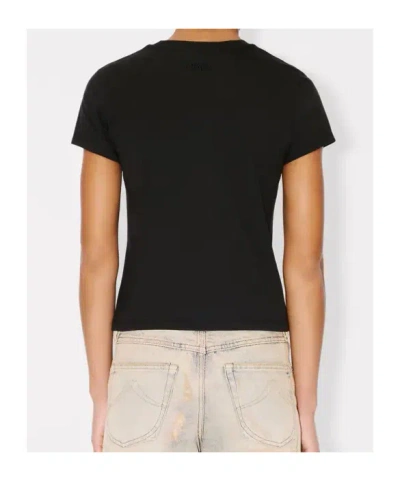 Kenzo Gots Wild Tiger Printed Crewneck T-shirt In Black