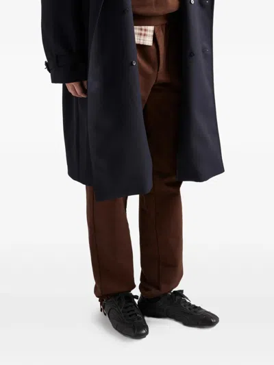 Prada Montecarlo Re-edition 2005 Antiqued Nappa Leather Sneakers In Black