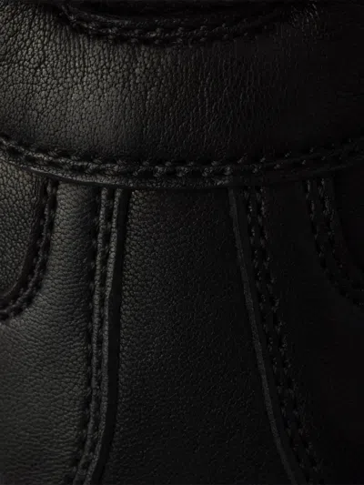 Prada Montecarlo Re-edition 2005 Antiqued Nappa Leather Sneakers In Black