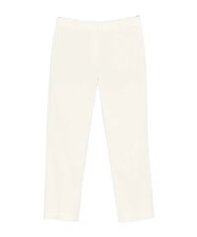 Brunello Cucinelli Casual Pants With Belt Loops In White