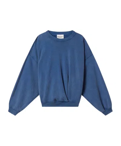 Isabel Marant Étoile Sauria Embroidered Sweatshirt In Blue