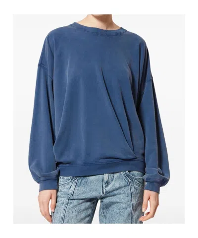 Isabel Marant Étoile Sauria Embroidered Sweatshirt In Blue