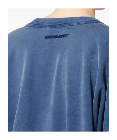 Isabel Marant Étoile Sauria Embroidered Sweatshirt In Blue