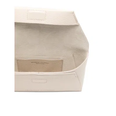 Brunello Cucinelli Envelope Chain-strap Mini Bag In Brown