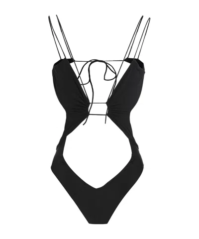 Amazuìn One-piece Swimsuit In Black