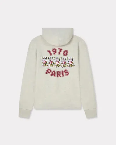Kenzo Wild Tiger Cotton Hoodie In Gray