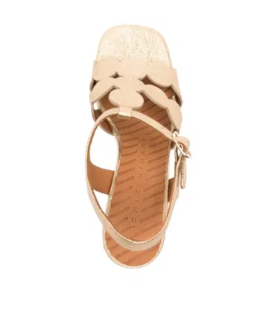 Chie Mihara Chunky High-heeled Sandals In Gold