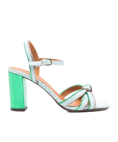 Chie Mihara Chunky High-heeled Sandals In Green