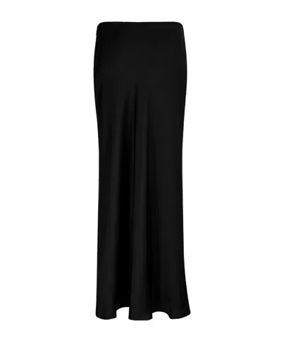 Rabanne Chain Satin Skirt In Black