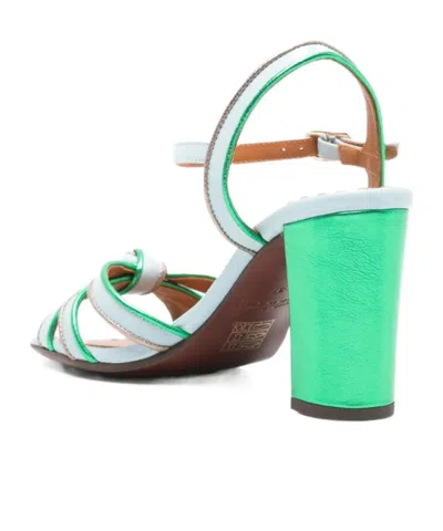 Chie Mihara Chunky High-heeled Sandals In Green