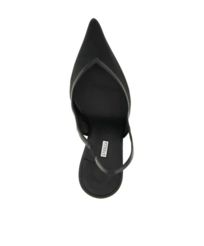 Le Silla Vivienne Mesh Slingback Pumps Pointed Toe In Black