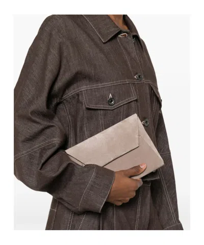 Brunello Cucinelli Chain-strap Mini Bag In Brown