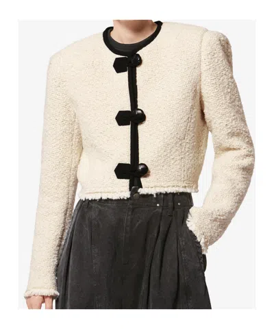 Isabel Marant Gradilia Button Jacket In Burgundy