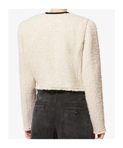 Isabel Marant Gradilia Button Jacket In Burgundy