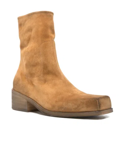 Marsèll Round-toe Ankle Boots In Brown