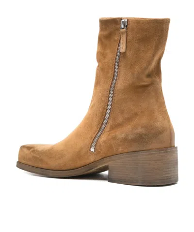 Marsèll Round-toe Ankle Boots In Brown