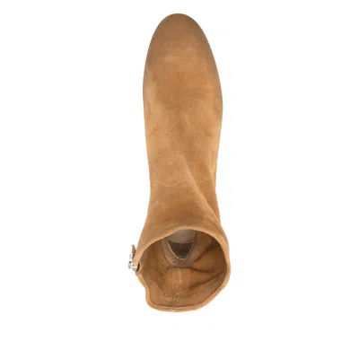 Marsèll Granblocco Suede Ankle Boots Block Heel In Brown
