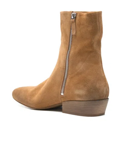 Marsèll Granblocco Suede Ankle Boots Block Heel In Brown